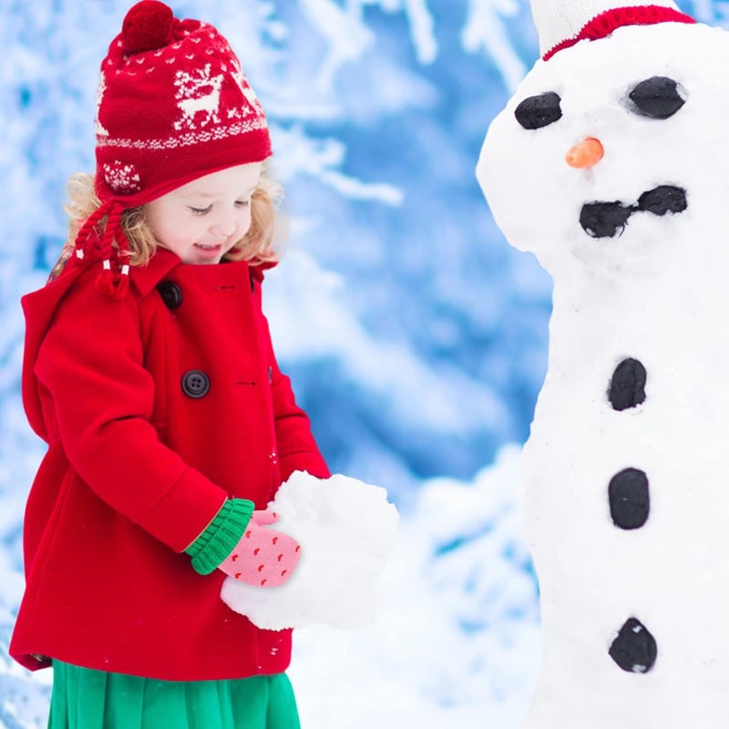 ONESING 5 Pair Toddler Mittens Black Baby Winter Gloves for Girls Boys - Warm Newborn Gloves - Image 5